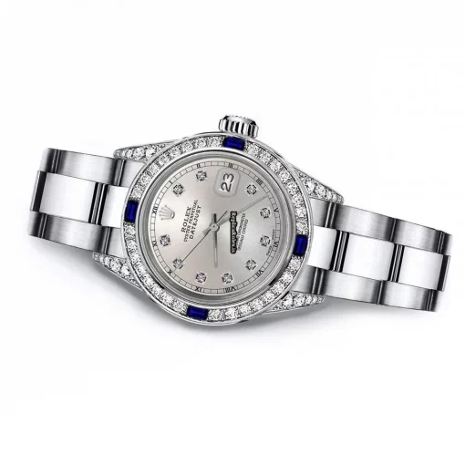 Incredible Replica Rolex Oyster Perpetual Lady Date 69160 Automatic Movement 26mm Steel Case Womens Watch - Image 2