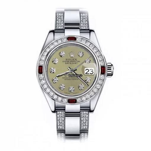 Best Replica Rolex Oyster Perpetual Lady Date 69160 Automatic Movement 26mm Steel Case Womens Watch