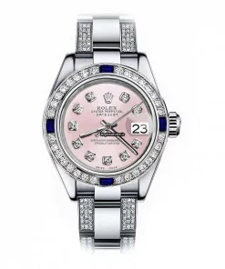 Stylish Fake Rolex Oyster Perpetual Lady Date 69160 Automatic Movement 26mm Steel Case Womens Watch