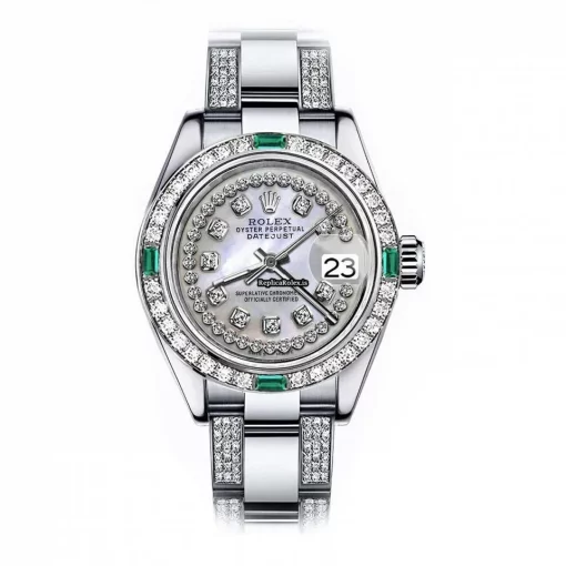 Fantastic Fake Rolex Oyster Perpetual Lady Date 69160 Automatic Movement 26mm Steel Case Womens Watch