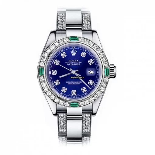 Well Made Clone Rolex Oyster Perpetual Lady Date 69160 Automatic Movement 26mm Steel Case Womens Watch
