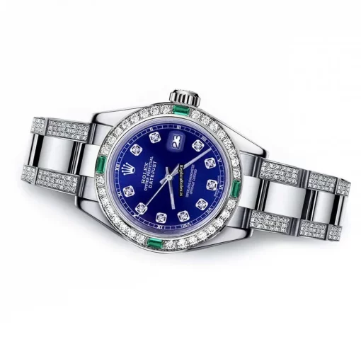 Well Made Clone Rolex Oyster Perpetual Lady Date 69160 Automatic Movement 26mm Steel Case Womens Watch - Image 2