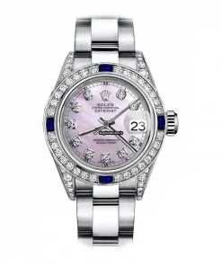High Quality Knockoff Rolex Oyster Perpetual Lady Date 69160 Automatic Movement 26mm Steel Case Womens Watch