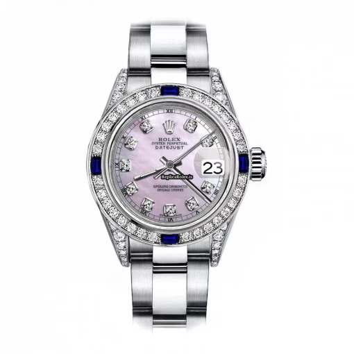 High Quality Knockoff Rolex Oyster Perpetual Lady Date 69160 Automatic Movement 26mm Steel Case Womens Watch