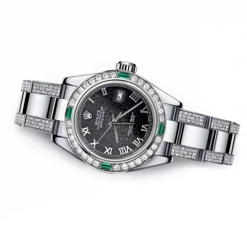High-end Replica Rolex Oyster Perpetual Lady Date 69160 Automatic Movement 26mm Steel Case Womens Watch - Image 2