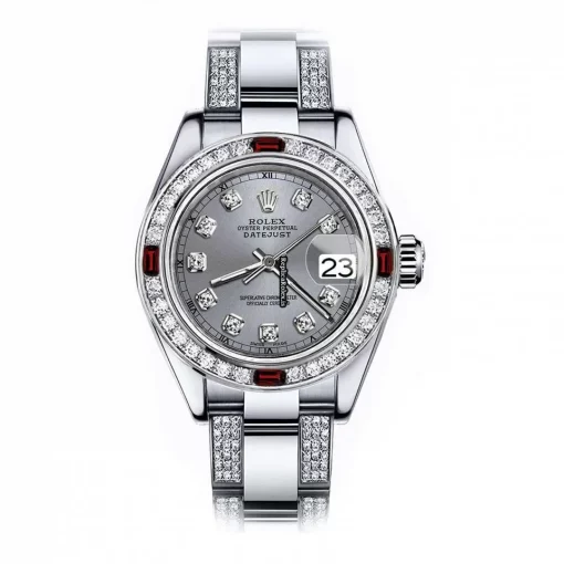 Inexpensive Replica Rolex Oyster Perpetual Lady Date 69160 Automatic Movement 26mm Steel Case Womens Watch