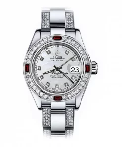 Perfect Replica Rolex Oyster Perpetual Lady Date 69160 Automatic Movement 26mm Steel Case Womens Watch