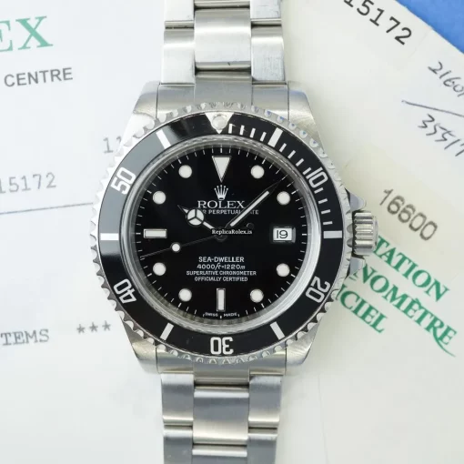 Amazing Knockoff Rolex Sea-dweller 4000 16600 Caliber 3135 Automatic Movement 40mm Steel Case Mens/unisex Watch - Image 2