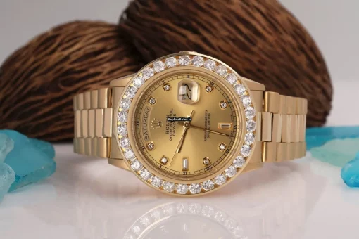 Incredible Clone Rolex Day-date 36 18038 Automatic Movement Mens/unisex Watch - Image 6