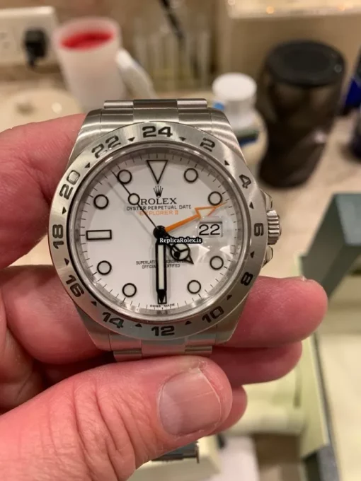 Suitable Replica Rolex Explorer II 216570 Caliber 3187 Automatic Movement 42mm Steel Case Mens/unisex Watch - Image 9