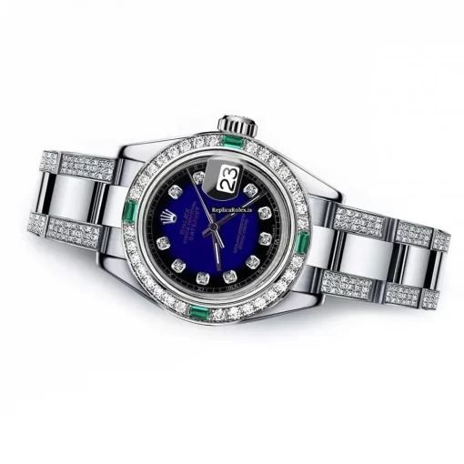Trustworthy Knockoff Rolex Oyster Perpetual Lady Date 69160 Automatic Movement 26mm Steel Case Womens Watch - Image 2