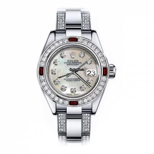 Appealing Fakes Rolex Oyster Perpetual Lady Date 69160 Automatic Movement 26mm Steel Case Womens Watch