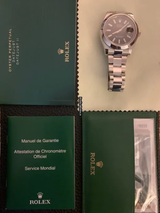 Discount Replicas Rolex Datejust II 116300 Caliber 3136 Automatic Movement 41mm Steel Case Mens/unisex Watch - Image 2