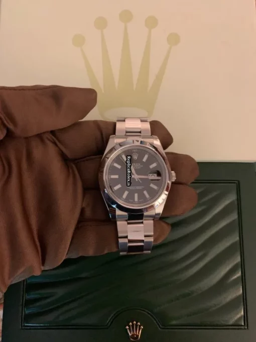 Discount Replicas Rolex Datejust II 116300 Caliber 3136 Automatic Movement 41mm Steel Case Mens/unisex Watch - Image 8