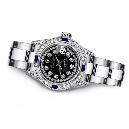 Wholesale Replica Rolex Oyster Perpetual Lady Date 69160 Automatic Movement 26mm Steel Case Womens Watch - Image 2