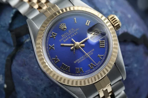 Fine Fake Rolex Lady-datejust 69173 Automatic Movement 26mm Gold/steel Case Womens Watch - Image 3
