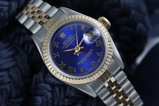Fine Fake Rolex Lady-datejust 69173 Automatic Movement 26mm Gold/steel Case Womens Watch - Image 4