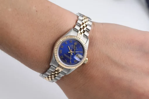 Fine Fake Rolex Lady-datejust 69173 Automatic Movement 26mm Gold/steel Case Womens Watch - Image 8