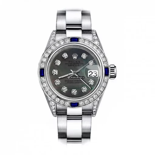 Distinctive Fake Rolex Oyster Perpetual Lady Date 69160 Automatic Movement 26mm Steel Case Womens Watch