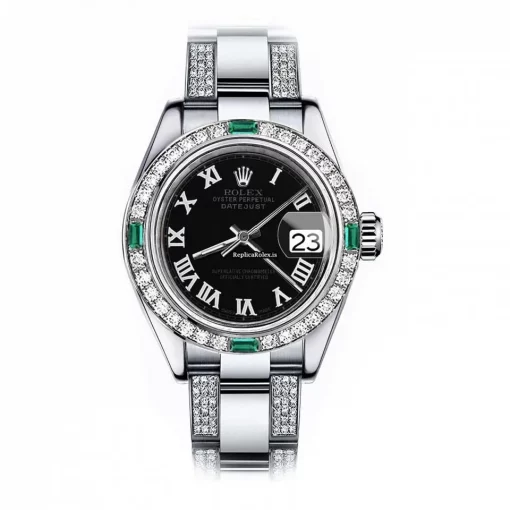 Cheap Replica Rolex Oyster Perpetual Lady Date 69160 Automatic Movement 26mm Steel Case Womens Watch