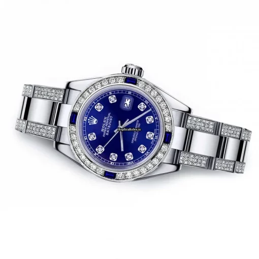 Good Replica Rolex Oyster Perpetual Lady Date 69160 Automatic Movement 26mm Steel Case Womens Watch - Image 2