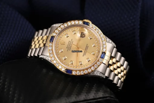 Perfect Replica Rolex Datejust 16233 Automatic Movement 36mm Gold/steel Case Mens/unisex Watch - Image 4