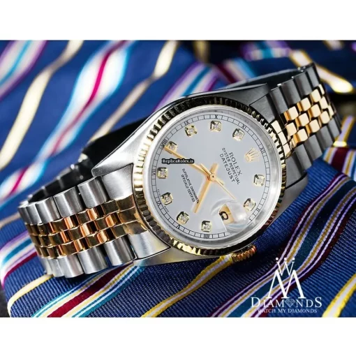Cool Replicas Rolex Datejust 16013 Automatic Movement 36mm Gold/steel Case Mens/unisex Watch - Image 6