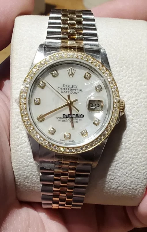 Wonderful Replica Rolex Datejust 16233 Automatic Movement Gold/steel Case Mens/unisex Watch