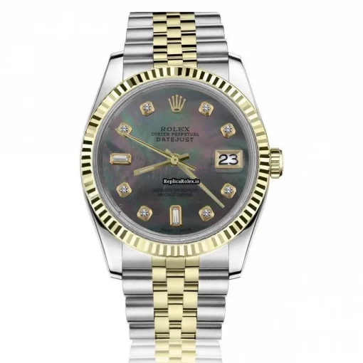 Neat Copy Rolex Datejust 16013 Automatic Movement 36mm Gold/steel Case Mens/unisex Watch