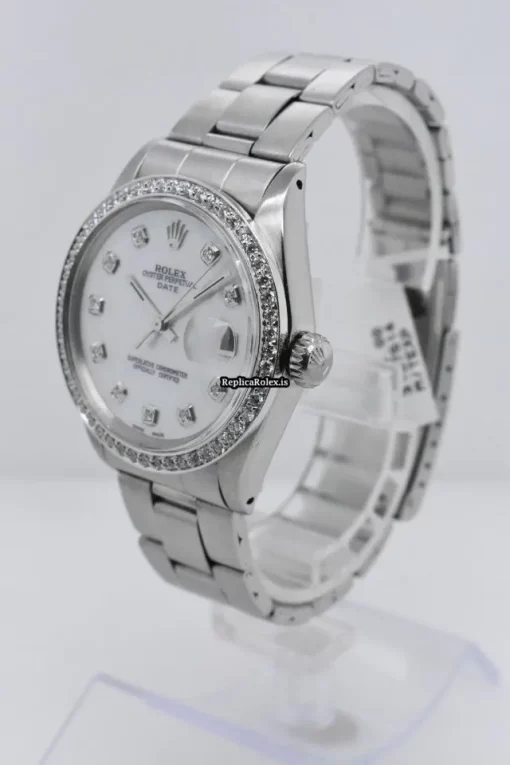 Incredible Replica Rolex Oyster Perpetual Date 1500 Caliber 1570 Automatic Movement 34mm Steel Case Mens/unisex Watch - Image 2