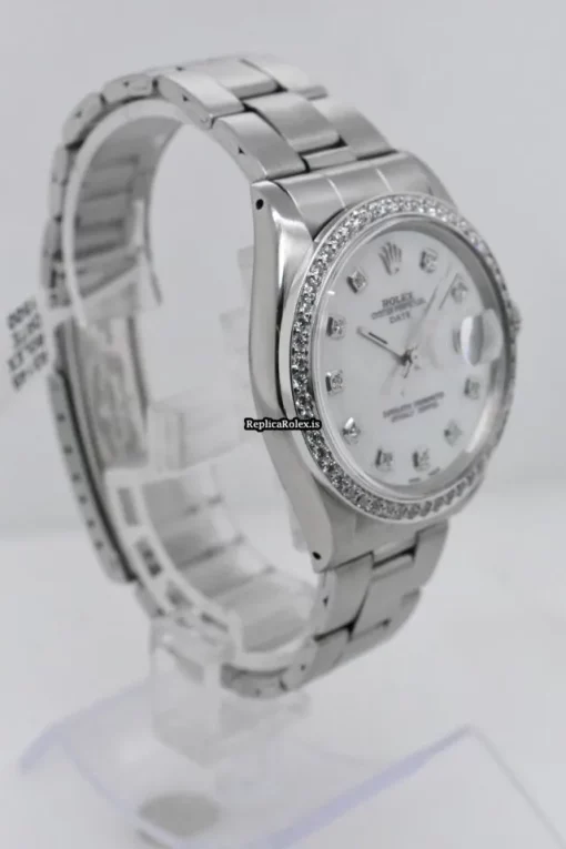 Incredible Replica Rolex Oyster Perpetual Date 1500 Caliber 1570 Automatic Movement 34mm Steel Case Mens/unisex Watch - Image 3