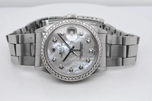 Incredible Replica Rolex Oyster Perpetual Date 1500 Caliber 1570 Automatic Movement 34mm Steel Case Mens/unisex Watch - Image 4