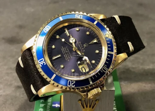Perfect Replica Rolex Submariner Date 1680 Automatic Movement 40mm Yellow Gold Case Mens/unisex Watch - Image 5