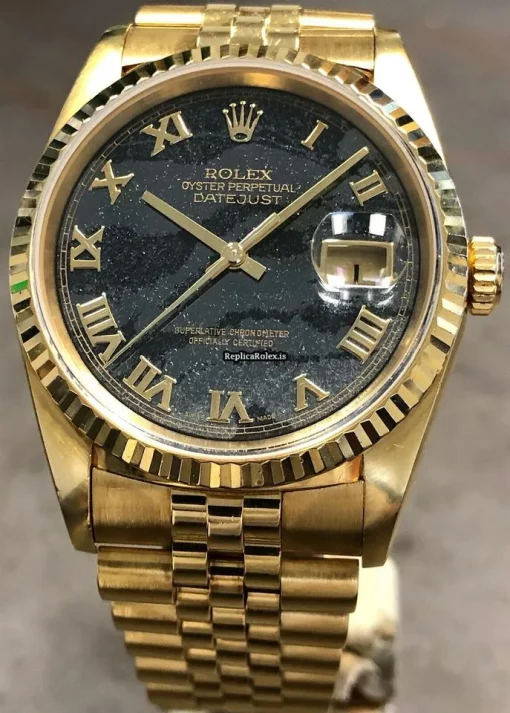 Marvellous Replica Rolex Datejust 16238 Automatic Movement 36mm Yellow Gold Case Mens/unisex Watch - Image 4