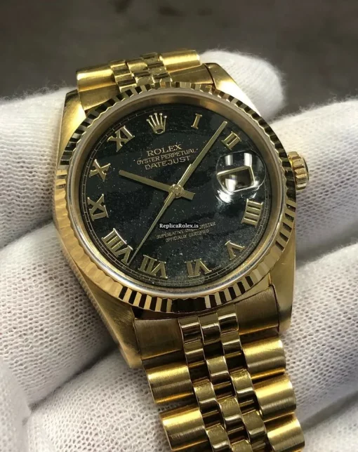 Marvellous Replica Rolex Datejust 16238 Automatic Movement 36mm Yellow Gold Case Mens/unisex Watch - Image 5
