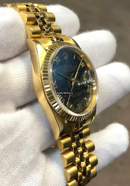 Marvellous Replica Rolex Datejust 16238 Automatic Movement 36mm Yellow Gold Case Mens/unisex Watch - Image 6