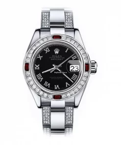 Well Made Replica Rolex Oyster Perpetual Lady Date 69160 Automatic Movement 26mm Steel Case Womens Watch