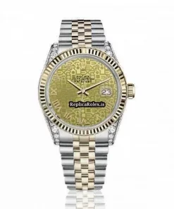 Awesome Clone Rolex Datejust 16013 Automatic Movement 36mm Gold/steel Case Mens/unisex Watch
