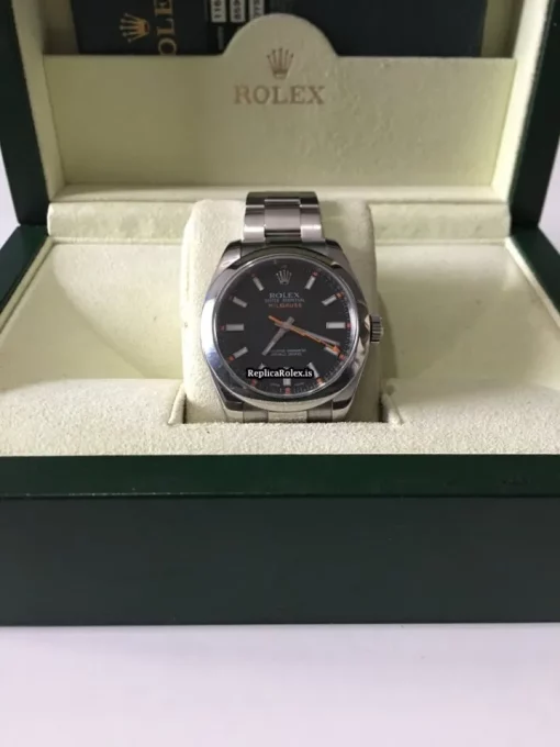 Marvellous Fake Rolex Milgauss 116400 Caliber 3131 Automatic Movement 40mm Steel Case Mens/unisex Watch