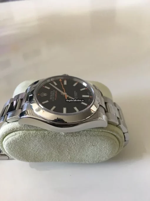 Marvellous Fake Rolex Milgauss 116400 Caliber 3131 Automatic Movement 40mm Steel Case Mens/unisex Watch - Image 5