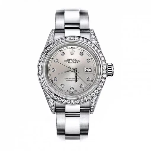 Top Replica Rolex Oyster Perpetual Lady Date 69160 Automatic Movement 26mm Steel Case Womens Watch