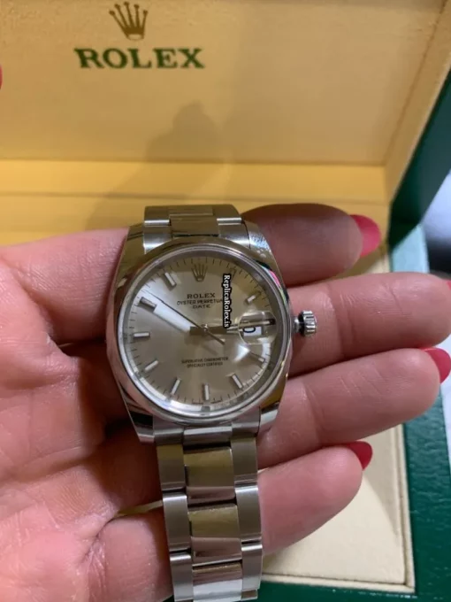 Special Replica Rolex Oyster Perpetual Date 115200 Caliber 3135 34mm Steel Case Mens/unisex Watch - Image 9