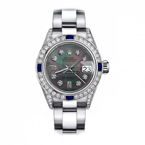 Amazing Replica Rolex Oyster Perpetual Lady Date 69160 Automatic Movement 26mm Steel Case Womens Watch