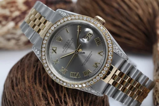 Attractive Copy Rolex Datejust 16233 Automatic Movement 36mm Gold/steel Case Mens/unisex Watch - Image 5