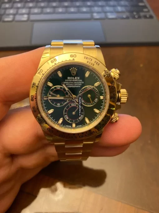 Cool Knockoff Rolex Daytona 116508 Caliber 4130 Automatic Movement 40mm Yellow Gold Case Mens/unisex Watch - Image 9