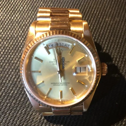 Terrific Replica Rolex Day-date 36 18038 Caliber 3055 Automatic Movement 36mm Yellow Gold Case Mens/unisex Watch - Image 6