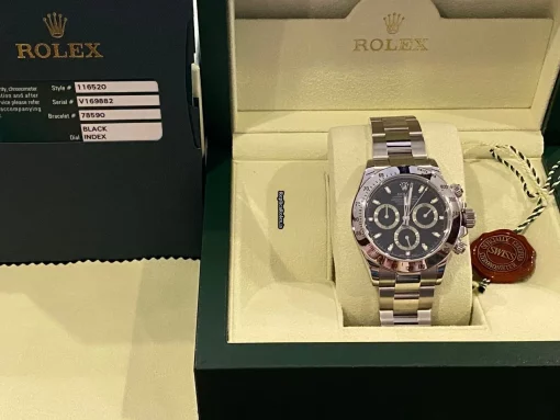 Swiss Fake Rolex Daytona 116520 Caliber 4130 Automatic Movement 40mm Steel Case Mens/unisex Watch - Image 7