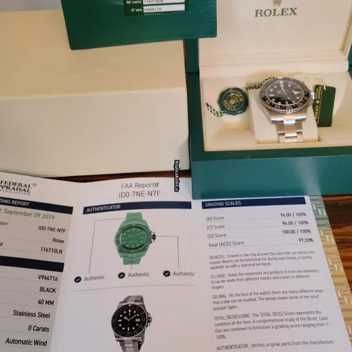 Luxury Replica Rolex Gmt-master II 116710ln Caliber 3186 Automatic Movement 40mm Steel Case Mens/unisex Watch - Image 3