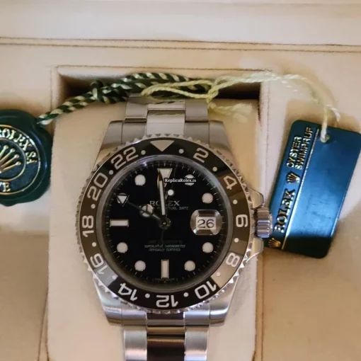 Luxury Replica Rolex Gmt-master II 116710ln Caliber 3186 Automatic Movement 40mm Steel Case Mens/unisex Watch - Image 5