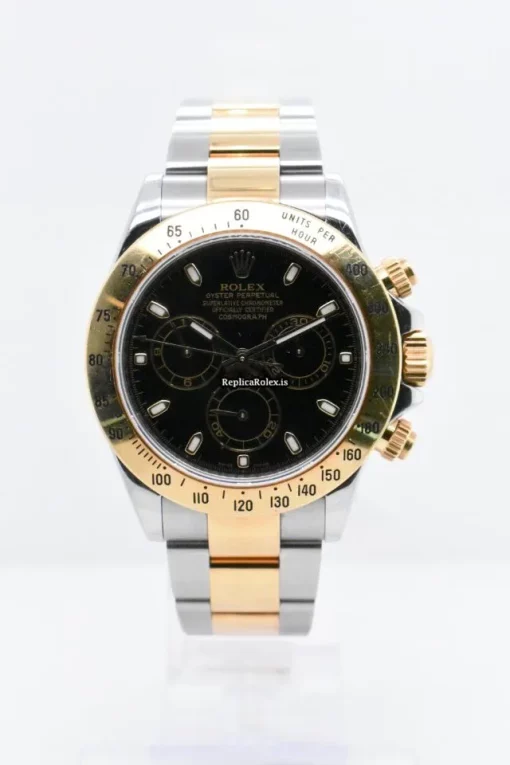 Swiss Replica Rolex Daytona 116523 Caliber 4130 Automatic Movement 40mm Gold/steel Case Mens/unisex Watch